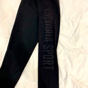 Victorias Secret Sport black capri leggings, womens size S